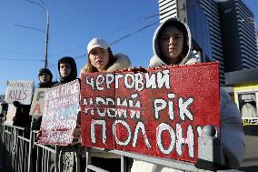 Dont Be Silent! Captivity Kills rally in Kyiv